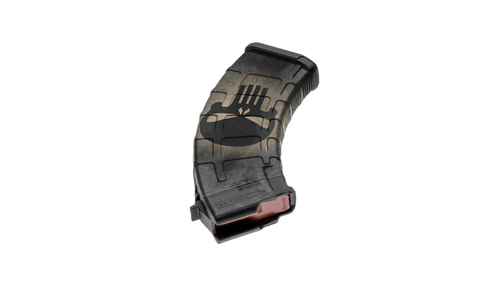 GunSkins AK-47 Magazine Skin, Skull Black, ak-47-mag-skin-skull-black