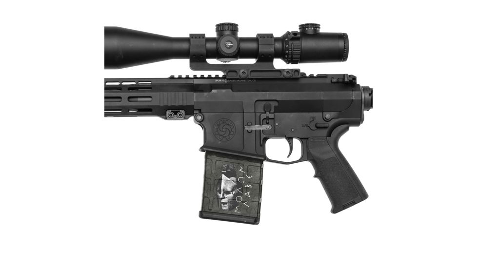 GunSkins AR-10 Magazine Skin, Molon Labe Black, ar-10-mag-sk-mln-labe-black