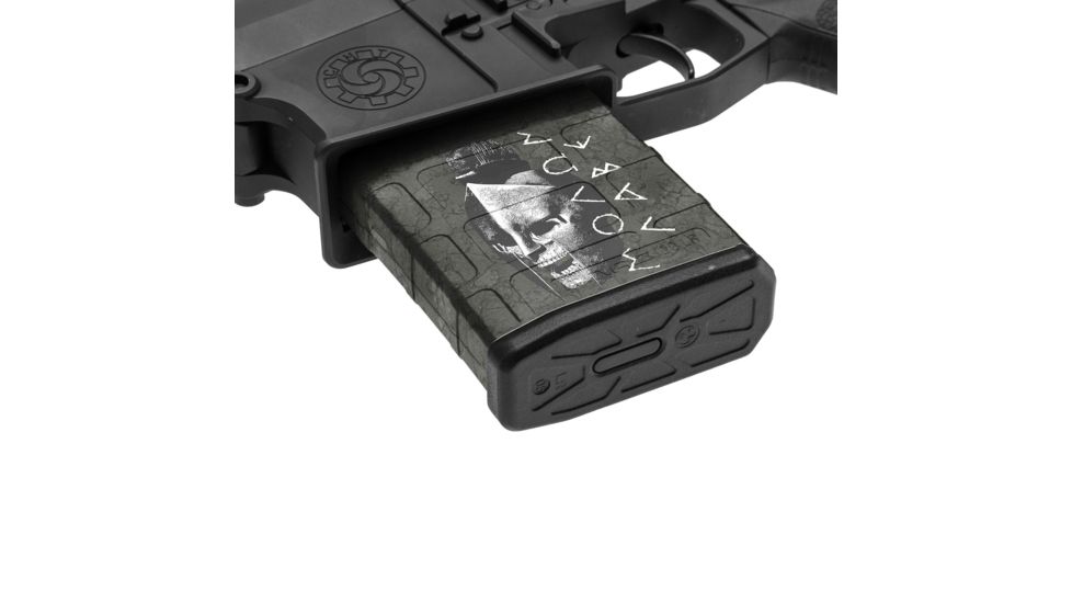 GunSkins AR-10 Magazine Skin, Molon Labe Black, ar-10-mag-sk-mln-labe-black