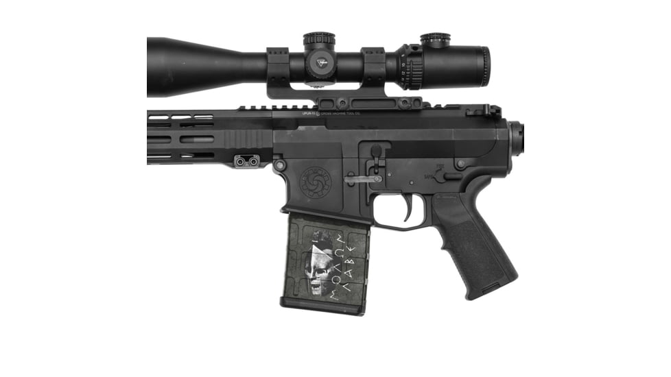 GunSkins AR-10 Magazine Skin, Molon Labe Black, ar-10-mag-sk-mln-labe-black