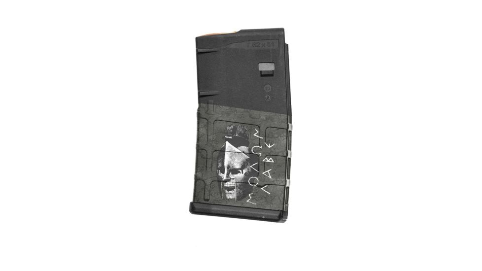 GunSkins AR-10 Magazine Skin, Molon Labe Black, ar-10-mag-sk-mln-labe-black