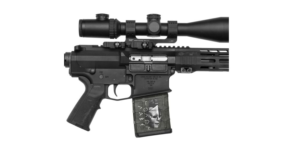 GunSkins AR-10 Magazine Skin, Molon Labe Black, ar-10-mag-sk-mln-labe-black