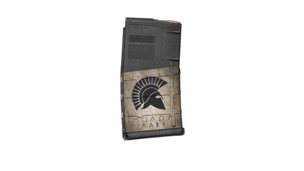 GunSkins AR-10 Magazine Skin, Molon Labe Tan, ar-10-mag-skin-molon-labe-tan
