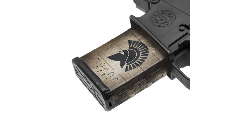 GunSkins AR-10 Magazine Skin, Molon Labe Tan, ar-10-mag-skin-molon-labe-tan