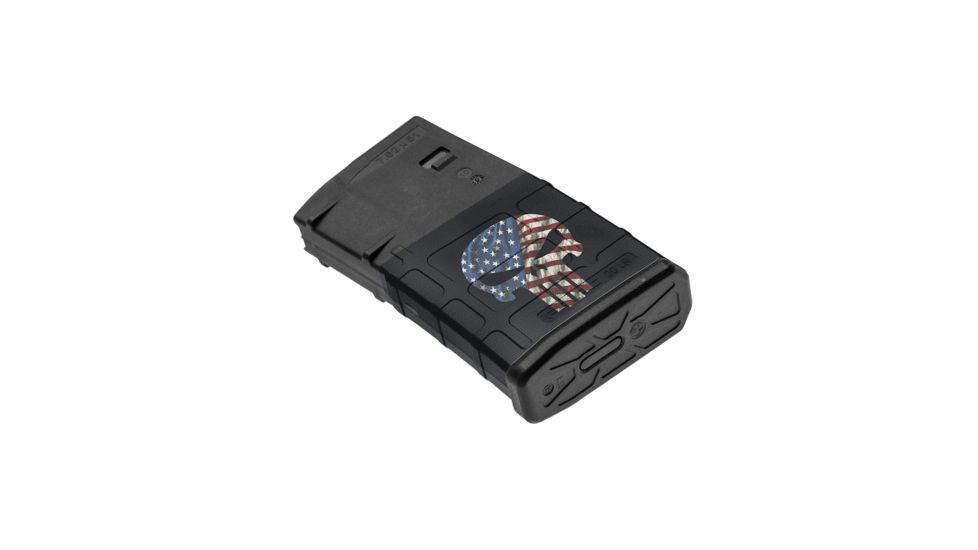 GunSkins AR-10 Magazine Skin, Skull America, ar-10-mag-skin-skull-america