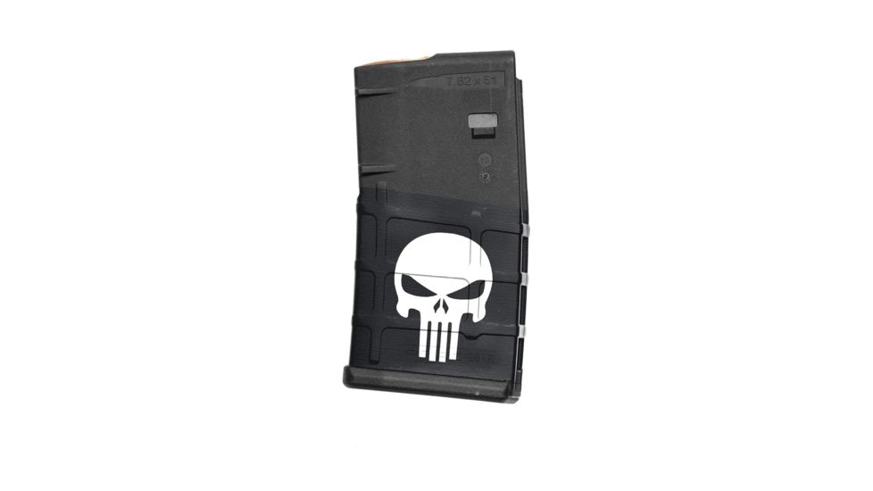 GunSkins AR-10 Magazine Skin, Skull, ar-10-mag-skin-skull