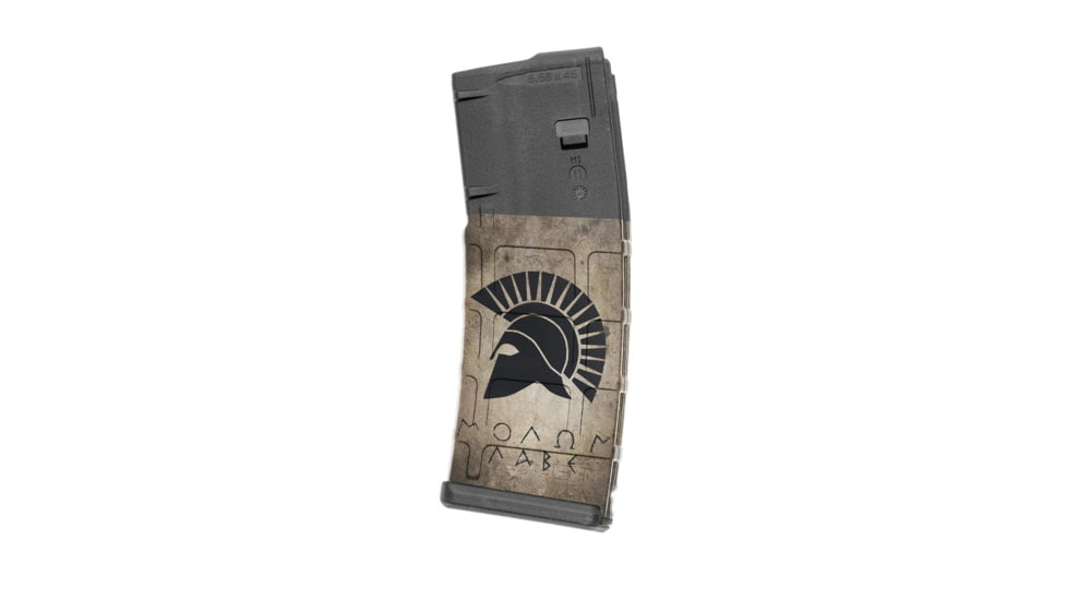 GunSkins AR-15 Mag Skin, Molon Labe Tan, One Size Fits All, ar-15-single-mag-skin-molon-tan