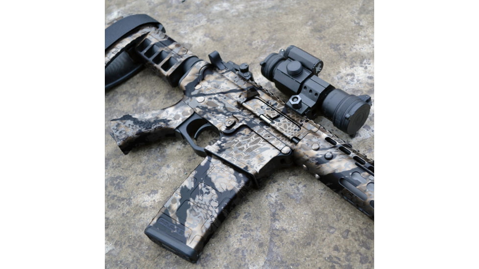GunSkins AR-15 Rifle Skin Premium Vinyl Wrap, Kryptek Skyfall, CU-98059-AR15-SKYF