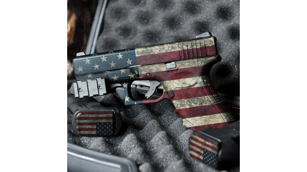 GunSkins Glock 19 Pistol Skin Premium Vinyl Wrap, GS America, CU-98059-GLOCK19-AFLG