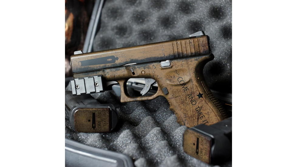 GunSkins Glock 19 Pistol Skin Premium Vinyl Wrap, GS Come and Take It, CU-98059-GLOCK19-TAKE
