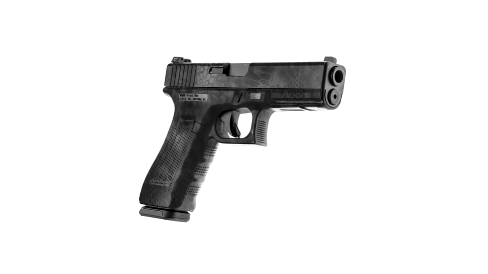 GunSkins Glock 19 Pistol Skin Premium Vinyl Wrap, Kryptek Typhon, CU-98059-GLOCK19-TYPN
