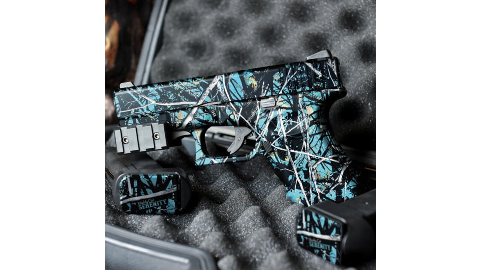 GunSkins Glock 19 Pistol Skin Premium Vinyl Wrap, Muddy Girl Serenity, CU-98059-GLOCK19-SRNT