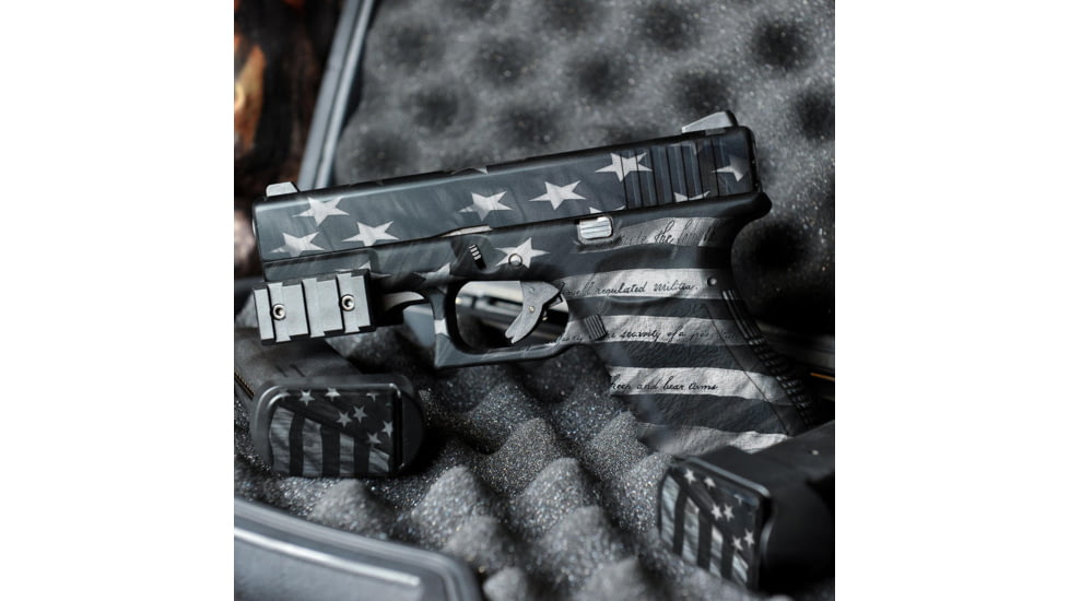 GunSkins Glock 19 Pistol Skin Premium Vinyl Wrap, Proveil Victory Grey, CU-98059-GLOCK19-VIGR