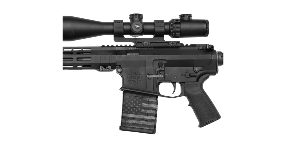 GunSkins Premium Vinyl Wrap, Magazine, AR-10, GS America Grey, ar-10-mag-skin-AG
