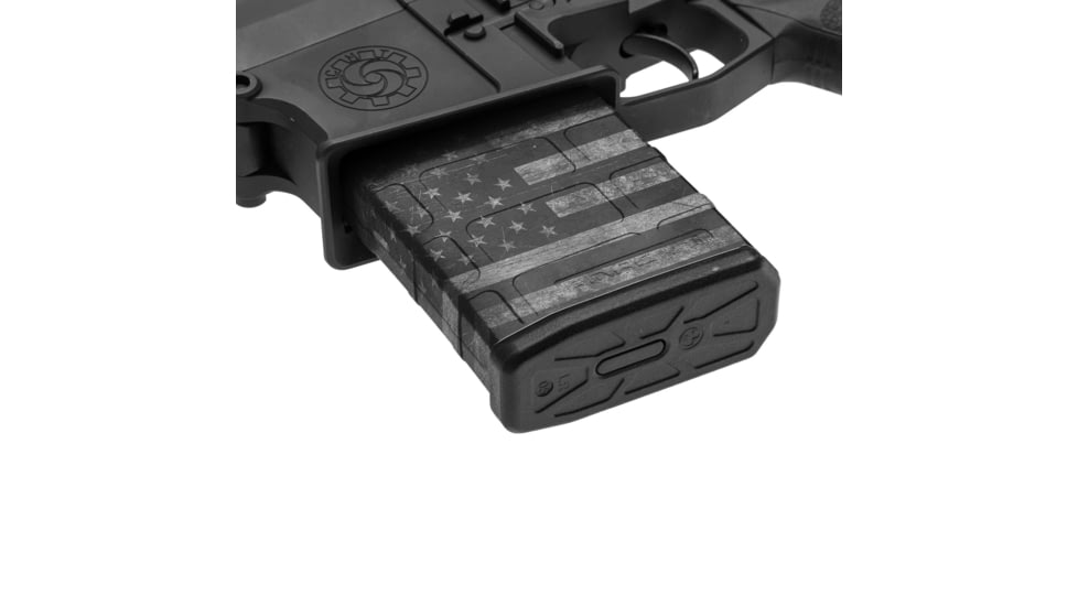 GunSkins Premium Vinyl Wrap, Magazine, AR-10, GS America Grey, ar-10-mag-skin-AG
