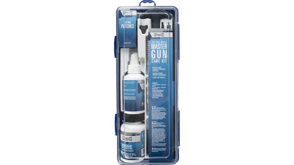 Gunslick Master Cleaning Kit w/ Blackened Steel Rods - Rifle, 22 Cal 61008