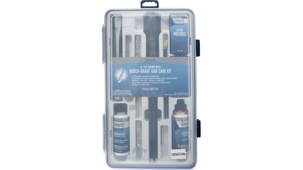 Gunslick Match-Grade Gun Care Kit - Nylon Coated Rods, .22-.243 Cal Rifle 51004