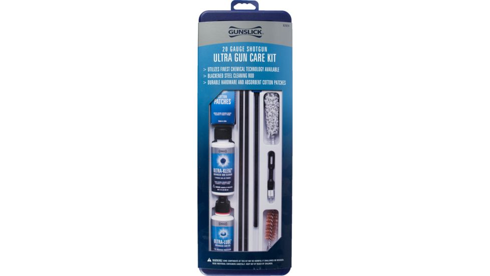 Gunslick Ultra Box Cleaning Kit - Blackened Steel Rods - Shotgun 20 Gauge 62024