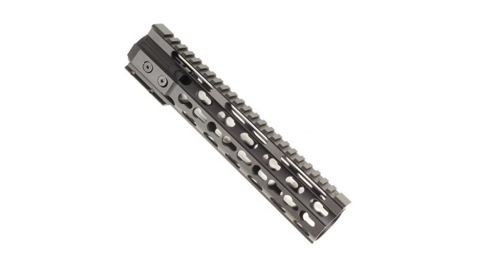 GUNTEC USA 10in Narrow Profile Key Mod Free Floating Handguard w/Monolithic Top Rail,Black GT-10H-K