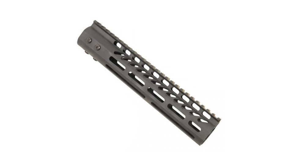 GUNTEC USA 10in Ultra Lightweight Thin M-Lok System Free Floating Handguard w/Monolithic Top Rail,Black GT-10MLK
