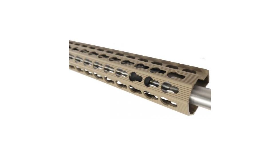 GUNTEC USA 10in Ultra Slimline Octagonal 5 Sided Key Mod Free Floating Handguard w/Monolithic Top Rail,Cerakote Flat Dark Earth GT-10JKO-FDE