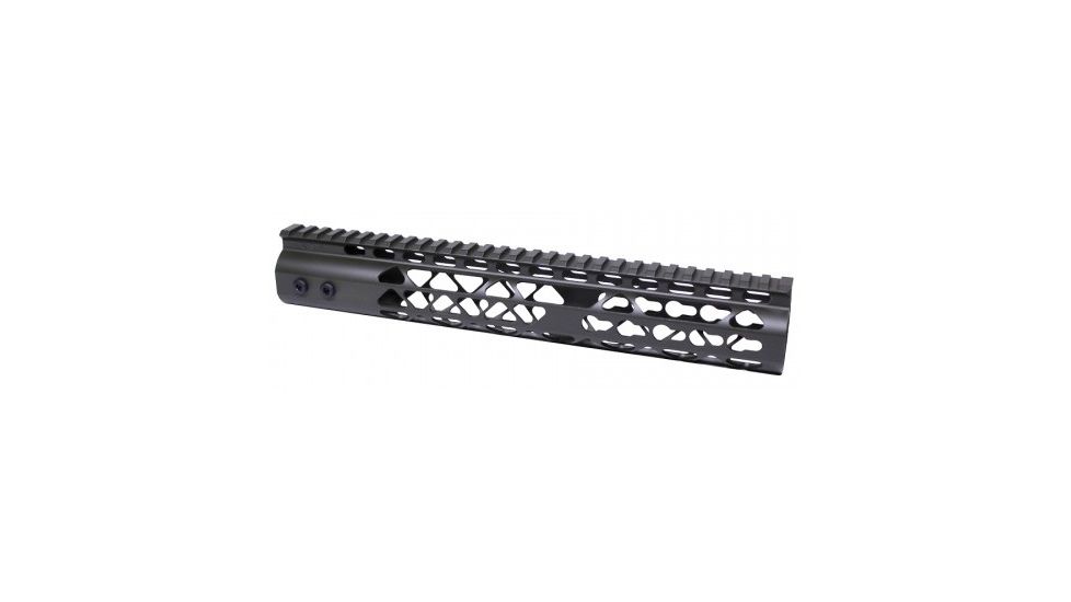 GUNTEC USA 12in Air Lite Keymod Free Floating Handguard With Monolithic Top Rail, Od Green GT-12JK-AL-G