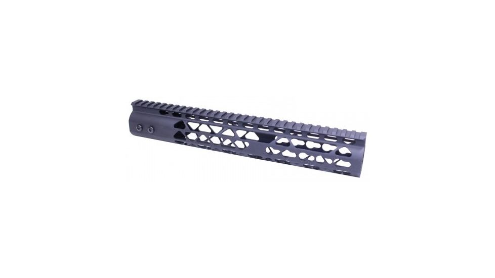 GUNTEC USA 12in Air Lite Keymod Free Floating Handguard With Monolithic Top Rail, Black GT-12JK-AL