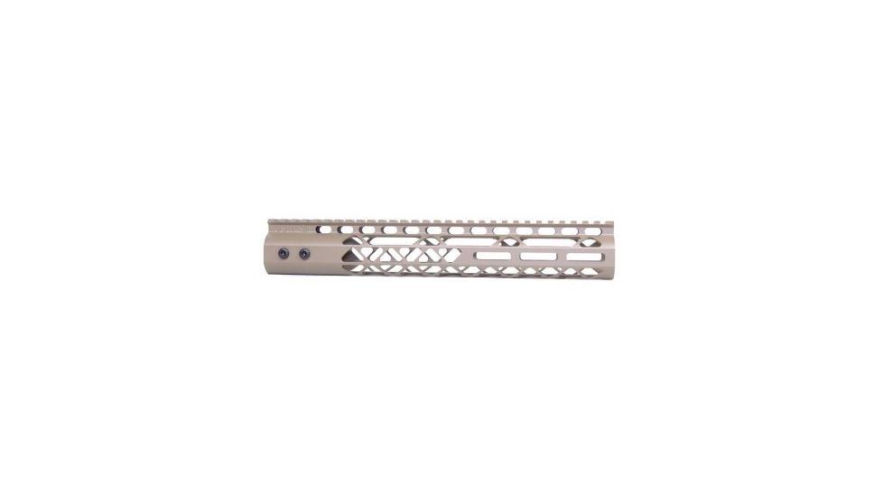 GUNTEC USA 12in Air Lite M-Lok Free Floating Handguard with Monolithic Top Rail, Flat Dark Earth GT-12MLK-AL-FDE