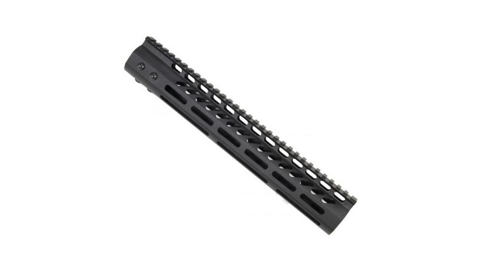 GUNTEC USA 12in Ultra Lightweight Thin M-Lok System Free Floating Handguard w/Monolithic Top Rail,Black GT-12MLK