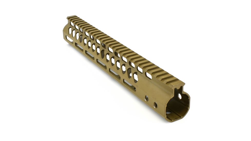 GUNTEC USA 12in Ultra Lightweight Thin M-Lok System Free Floating Handguard w/Monolithic Top Rail,Cerakote Flat Dark Earth GT-12MLK-FDE