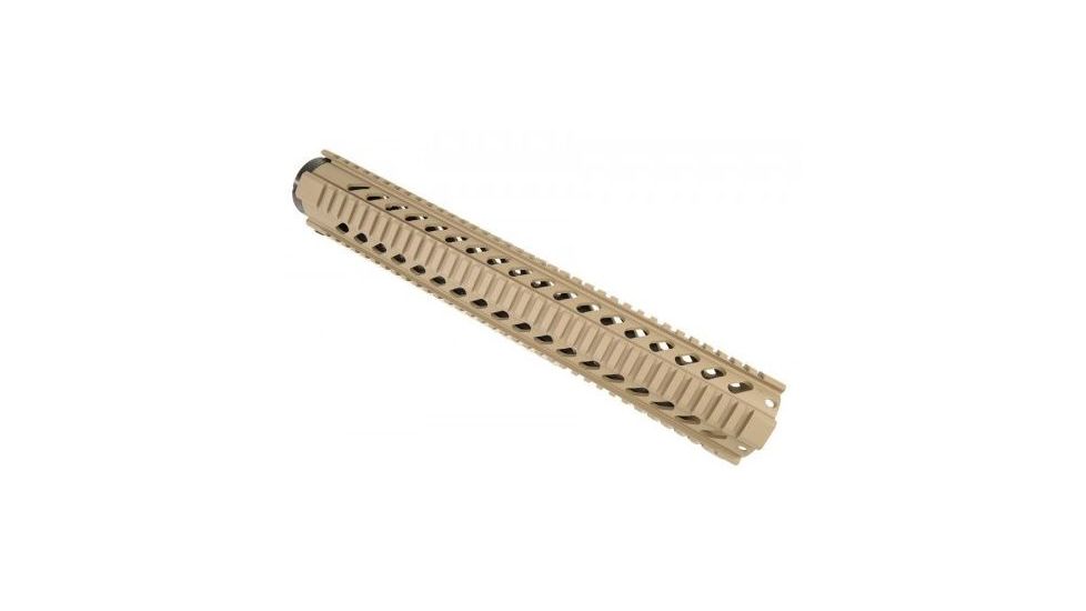 GUNTEC USA 15in Gen 2 Free Floating Quad Rail,Cerakote Flat Dark Earth GT-15F-E