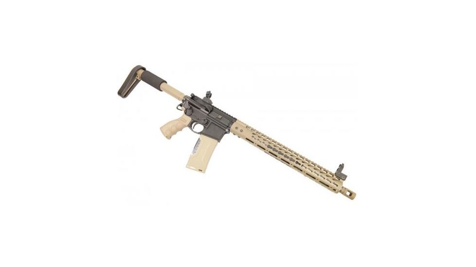 GUNTEC USA 15in Ultra Lightweight Thin Key Mod Free Floating Handguard w/Monolithic Top Rail,Cerakote Flat Dark Earth GT-15JK-FDE