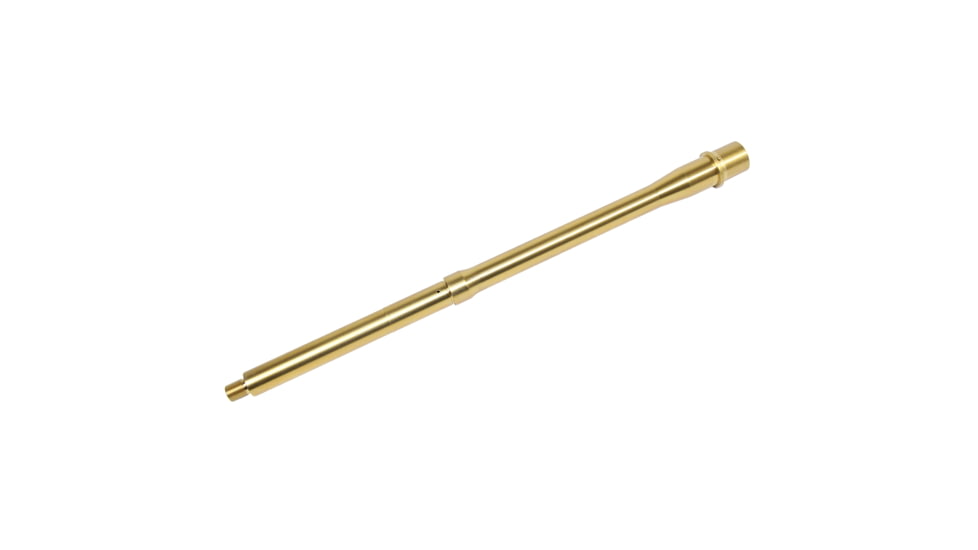 Guntec USA 16 5.56mm 1-7 Twist M4 4150 Barrel, High Polished, Gold Titanium Nitride, BAR-16-TIN-HP