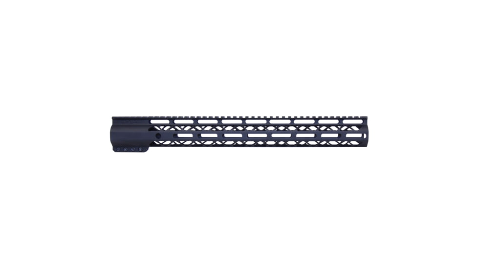 Guntec USA 16.5 AIR-LOK Series M-LOK Compression Free Floating Handguard w/ Monolithic Top Rail, Anodized Black, GT-16.5ALC