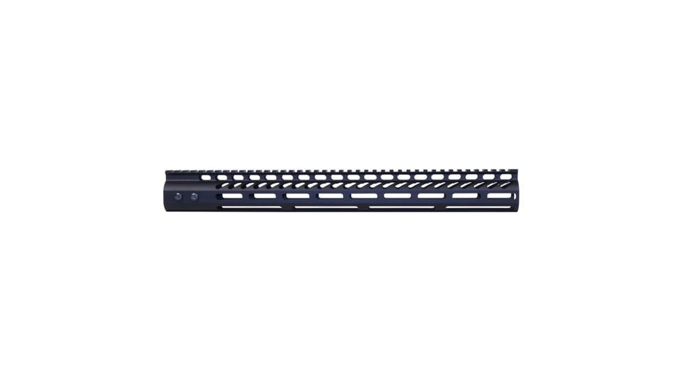 Guntec USA 16.5 Ultra Lightweight Thin M-LOK System Free Floating Handguard w/ Monolithic Top Rail, Anodized Black, GT-16.5MLK