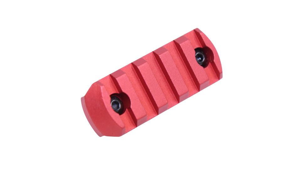 Guntec USA 2.25 in Removable M-LOK Accessory Rail, Anodized Red MLK-RAIL-225-RED