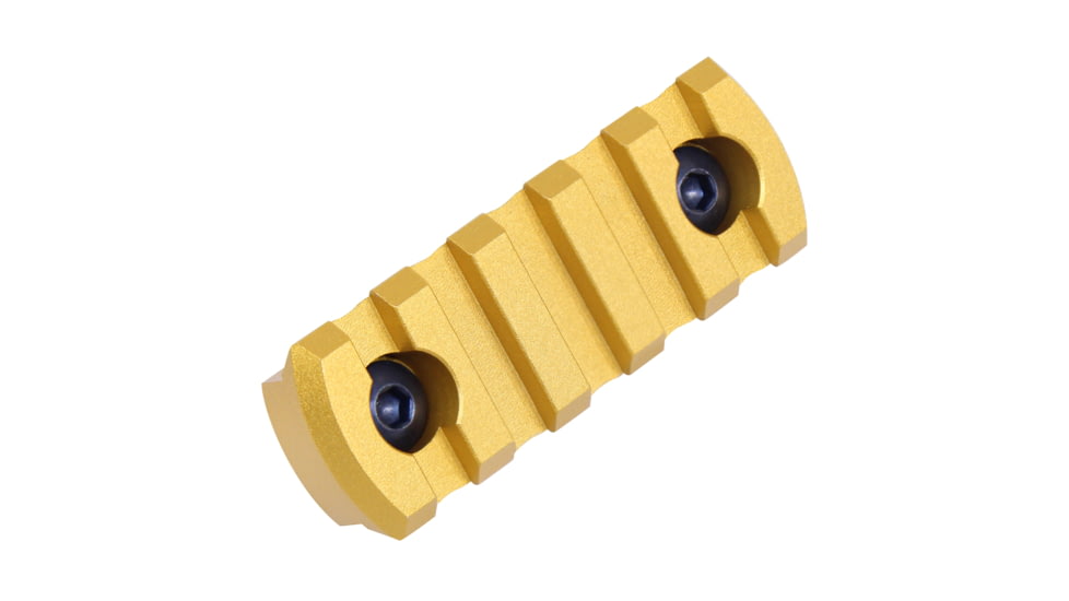 Guntec USA 2.25 Removable M-LOK Accessory Rail, Anodized Gold, MLK-RAIL-225-GOLD
