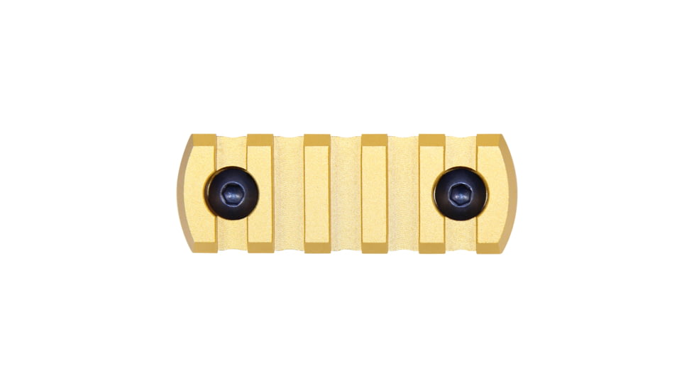 Guntec USA 2.25 Removable M-LOK Accessory Rail, Anodized Gold, MLK-RAIL-225-GOLD
