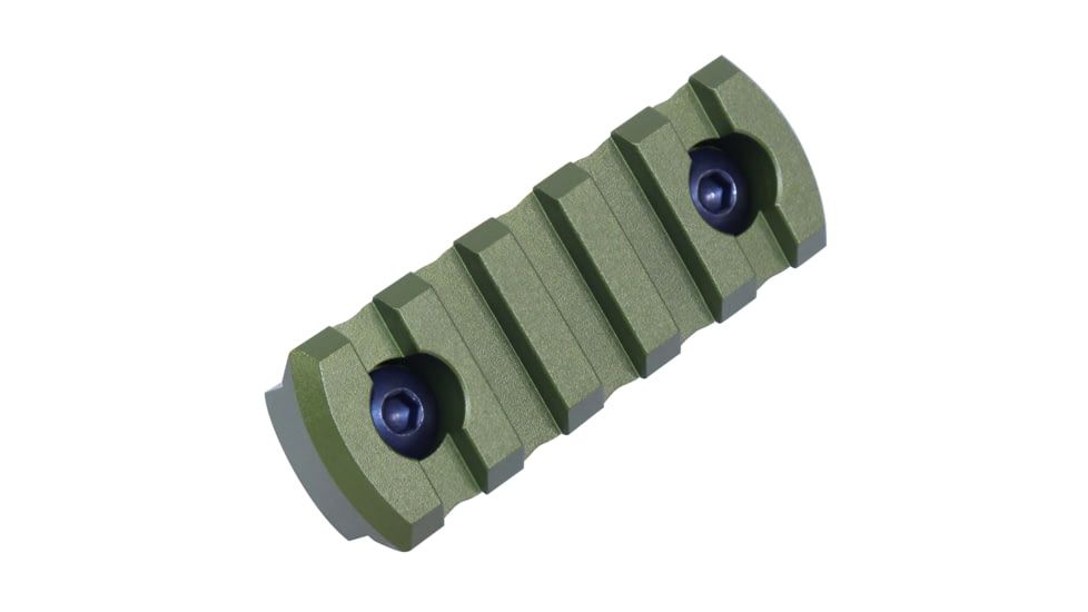 Guntec USA 2.25 Removable M-LOK Accessory Rail, Anodized Green, MLK-RAIL-225-GREEN