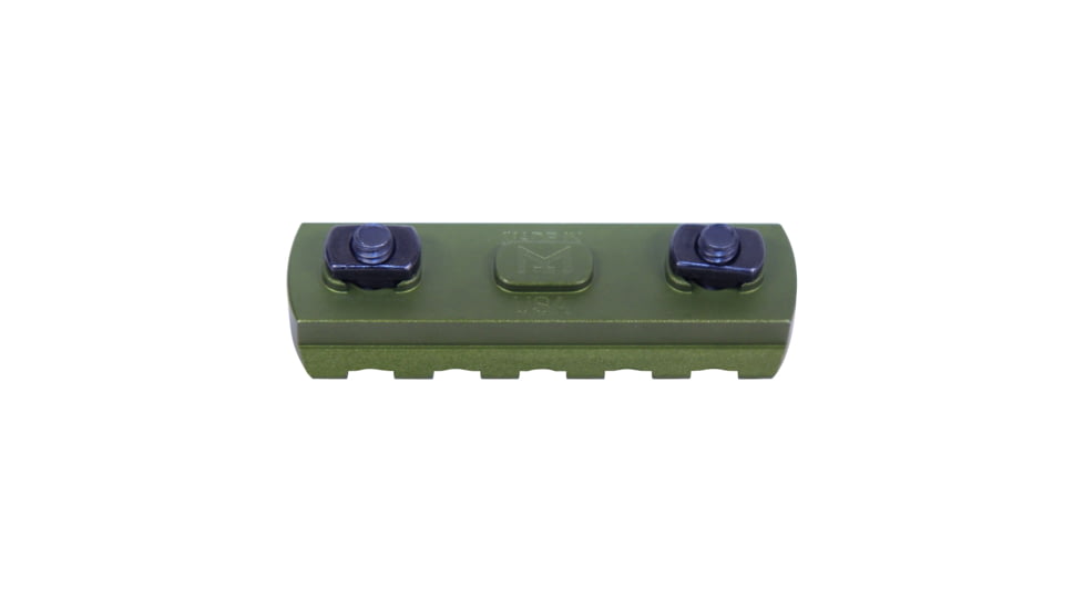 Guntec USA 2.25 Removable M-LOK Accessory Rail, Anodized Green, MLK-RAIL-225-GREEN