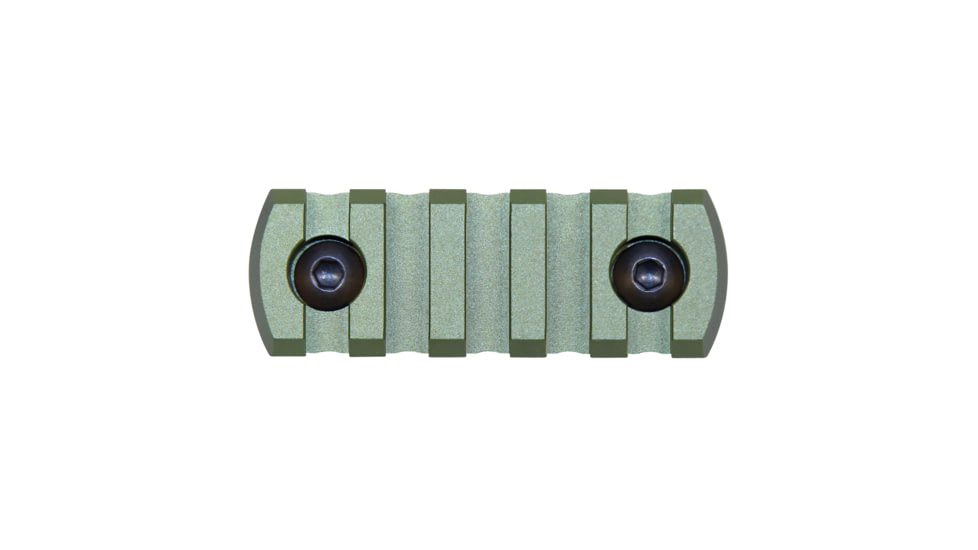 Guntec USA 2.25 Removable M-LOK Accessory Rail, Anodized Green, MLK-RAIL-225-GREEN