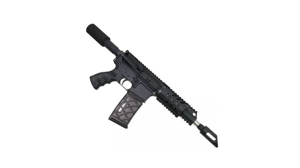 GUNTEC USA 4in Free Floating Quad Rail,Anodized Black GT-4F