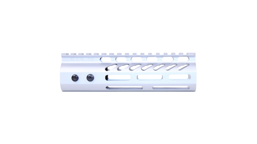 Guntec USA 6.75 ULtra Lightweight Thin M-LOK Free Floating Handguard w/ Monolithic Top Rail, Anodized Clear, GT-675MLK-CLEAR
