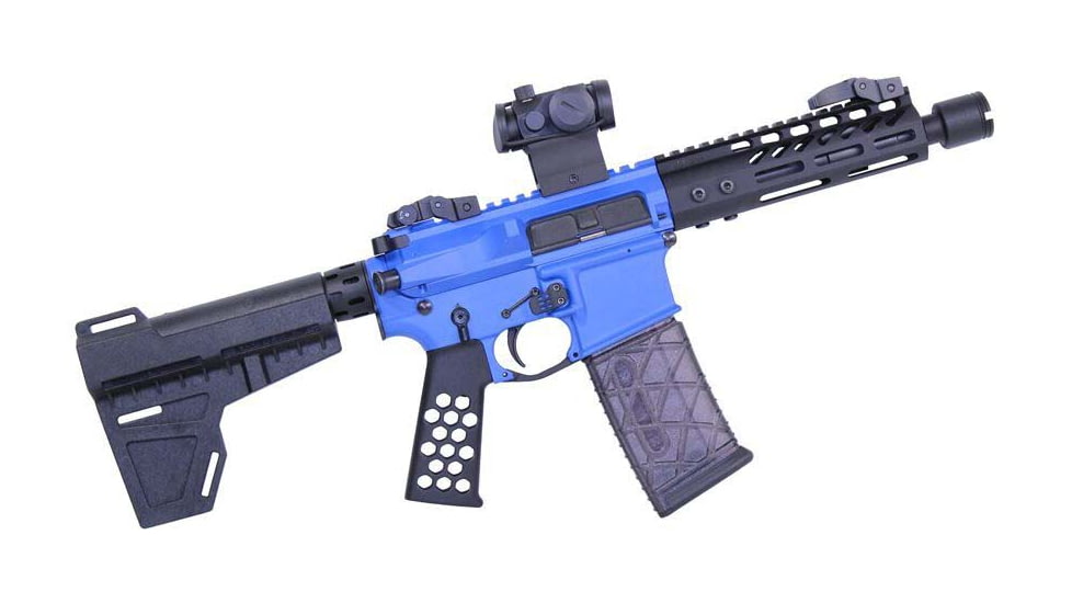 Guntec USA 6.75in Ultra Lightweight Thin M-LOK Free Floating Handguard w/ Monolithic Top Rail, Anodized Black, GT-675MLK