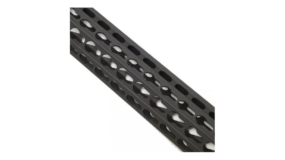 GUNTEC USA 7in Ultra Slimline Octagonal 5 Sided Key Mod Free Floating Handguard w/Monolithic Top Rail,Black GT-7JKO, EDEMO1