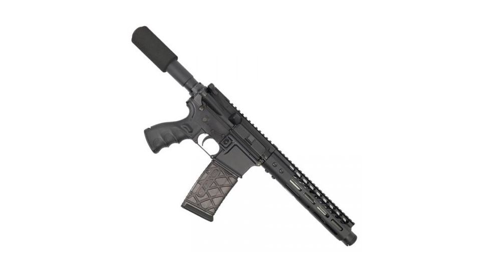 GUNTEC USA 9in Ultra Lightweight Thin M-Lok System Free Floating Handguard w/Monolithic Top Rail,Black GT-9MLK