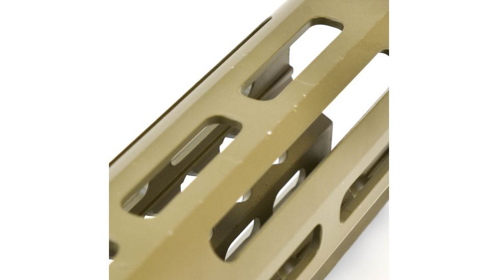 GUNTEC USA 9in Ultra Lightweight Thin M-Lok System Free Floating Handguard w/Monolithic Top Rail,Cerakote Flat Dark Earth GT-9MLK-FDE