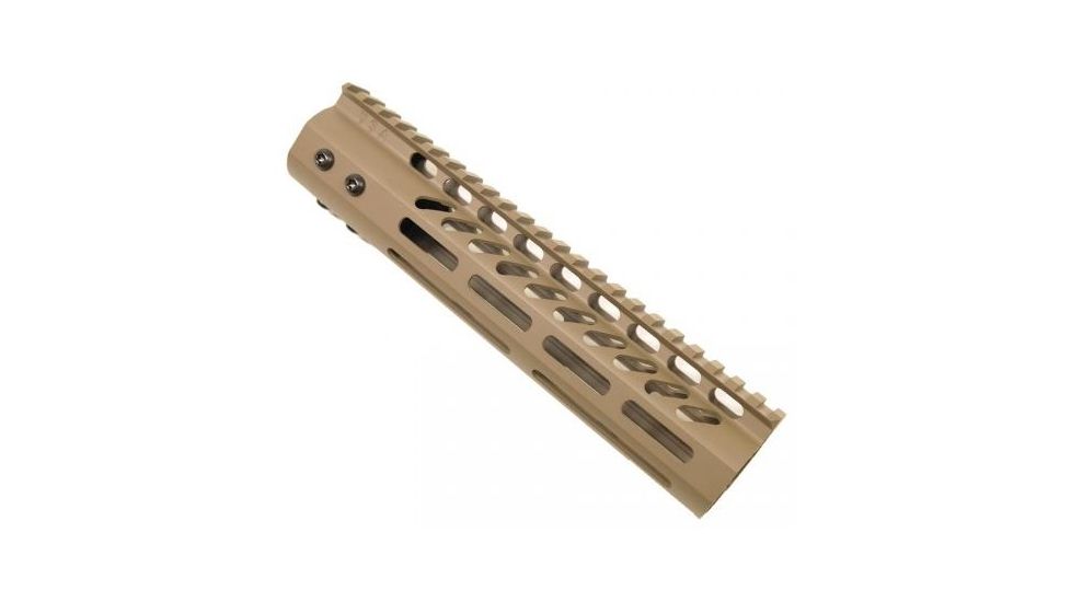 GUNTEC USA 9in Ultra Lightweight Thin M-Lok System Free Floating Handguard w/Monolithic Top Rail,Cerakote Flat Dark Earth GT-9MLK-FDE