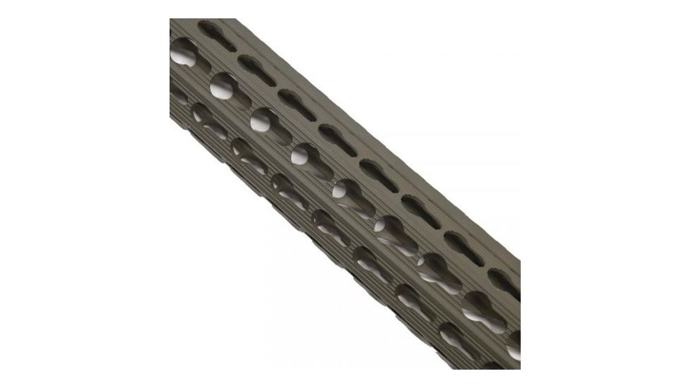 GUNTEC USA 9in Ultra Slimline Octagonal 5 Sided Key Mod Free Floating Handguard w/Monolithic Top Rail,OD Green GT-9JKO-G