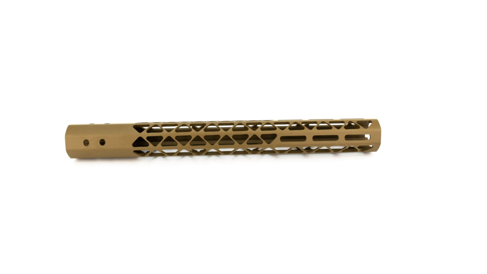 Guntec USA Air Lite M-Lok Free Floating Handguard w/Monolithic Top Rail, .308 Cal, 15in, Flat Dark Earth, GT-15MLK-AL-308-FDE
